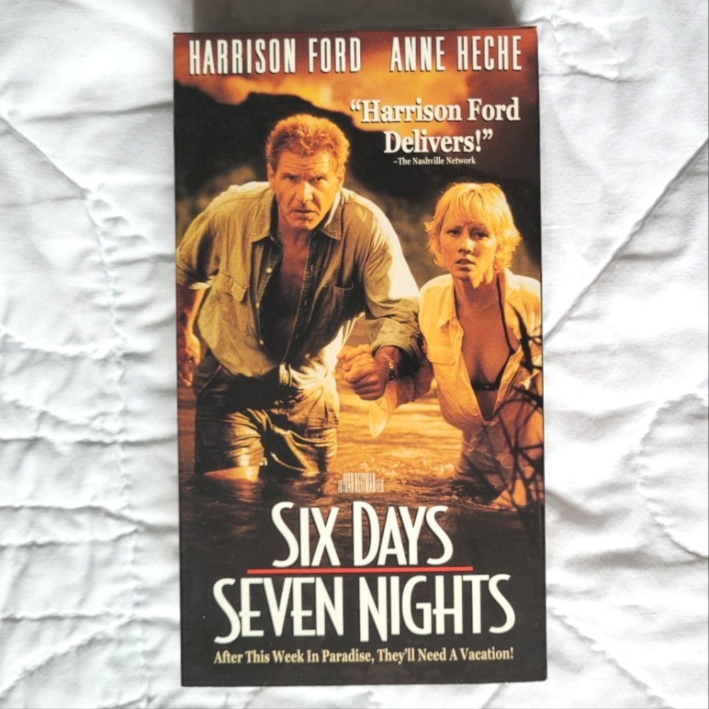 2/$15 🌼 Six Days, Seven Nights VHS